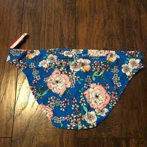 Floral cheeky bathing suit bottom
